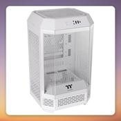 Thermaltake The Tower 250 Snow White Mini-ITX Case, Tempered Glass, 2x 120 mm Fans