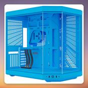 HYTE Y70 Mid-Tower PC Case, Blueberry Milk (Light Blue), E-ATX, Tempered Glass