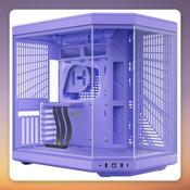 HYTE Y70 Taro Milk Mid-Tower E-ATX PC Case, Purple, Tempered Glass