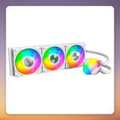 Montech HyperFlow ARGB 360 360 mm AIO Liquid Cooler, White, ARGB image