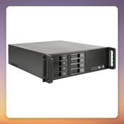 Inter-Tech IPC 3U-3508 3U Rack Server Case, Black, 8x Hot-Swap Bays