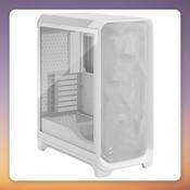 Fractal Design Meshify 3 Mid-Tower E-ATX Case, White, Clear Tint Tempered Glass image