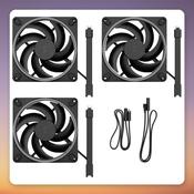 Fractal Design Momentum 14 RGB 140 mm PWM Fan, Black, 3-Pack