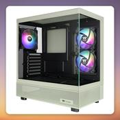 Thermaltake View 270 Plus TG ARGB Matcha Green Mid-Tower E-ATX Case, 3x 120 mm Fans