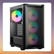 be quiet! Pure Base 501 LX Black ATX Mid Tower Case, Tempered Glass, 4x ARGB PWM Fans