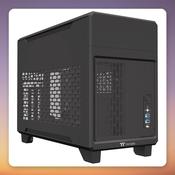 Thermaltake TR100 Mini-ITX SFF Case, Black, Mesh Front, USB-C