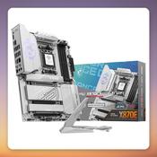 MSI MPG X870E EDGE TI WIFI AM5 ATX Motherboard, Wi-Fi 7, 5G LAN, USB4, Silver image