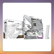 GIGABYTE B850M AORUS ELITE WIFI6E ICE AM5 mATX Motherboard, White, DDR5, Wi-Fi 6E