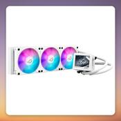 Asus ROG Ryujin III 360 ARGB Extreme White 360 mm AIO Liquid Cooler with 3.5" LCD image