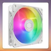 Cooler Master SickleFlow Edge 120 ARGB White 120 mm PWM Fan with A1 Mini LED Controller