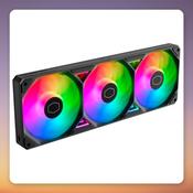 Cooler Master SickleFlow Edge 360 ARGB 3x120 mm PWM Single-Frame Fan, Black image