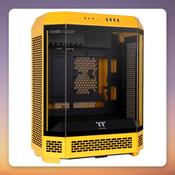 Thermaltake The Tower 600 Bumblebee ATX Mid-Tower Case, Dark Yellow, 3x Tempered Glass