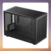 Deepcool CH260 Micro-ATX Mini Tower Case, Black, Tempered Glass
