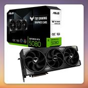 Asus TUF Gaming GeForce RTX 5080 OC 16 GB GDDR7 Graphics Card, 3x DisplayPort 2.1a, 2x HDMI 2.1b image