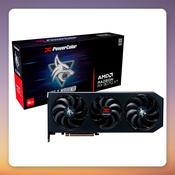 PowerColor Radeon RX 9070 XT Hellhound OC 16 GB GDDR6 Graphics Card, Black