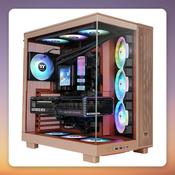 Thermaltake View 380 XL TG ARGB Gravel Sand Mid-Tower Case, Dual Tempered Glass, 4x 120 mm ARGB Fans image