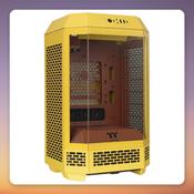 Thermaltake The Tower 250 Butter Caramel Mini-ITX Case, Yellow, Tempered Glass image