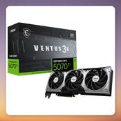 MSI GeForce RTX 5070 Ti 16G VENTUS 3X OC 16 GB GDDR7 Graphics Card image