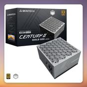 Montech Century II 850W 80 PLUS Gold ATX 3.1 Fully Modular PSU, Silver image