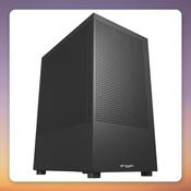 Fortron FSP S110-B Micro-ATX Mini Tower Case, Black, Mesh Front