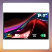 Verbatim PMT-15-4K 15.6" 4K Portable Touchscreen Monitor, IPS, USB-C, HDR