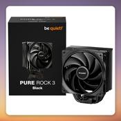 be quiet! Pure Rock 3 Black 120 mm CPU Air Cooler, 190W TDP, 4 Heatpipes