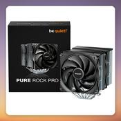 be quiet! Pure Rock Pro 3 Dual Tower CPU Cooler, 2x 120 mm PWM Fans, 250W TDP, Black/Silver
