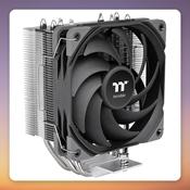Thermaltake UX400 120 mm CPU Air Cooler, 4 Heatpipes, AM4/AM5, Black/Silver image