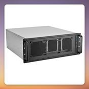 SilverStone RM45-360 4U Rackmount Server Case, Black, E-ATX/SSI-EEB, 360 mm Radiator Support