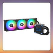Thermaltake LA360-S ARGB Sync 360 mm AIO Liquid Cooler with LCD, Black