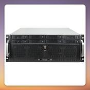 Inter-Tech IPC Storage 4U-4708 4U Rack Server Case, 8x Hot-Swap Bays, Black