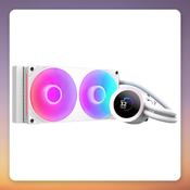 NZXT Kraken Plus RGB 240 AIO Liquid Cooler, 240 mm Radiator, White