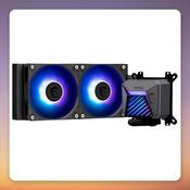 MSI MAG CoreLiquid A15 240 mm AIO Liquid CPU Cooler, ARGB, Black