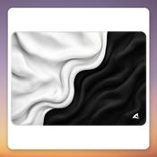Sharkoon SKILLER SGP35 D1 Gaming Mouse Pad, Medium, Black/White image