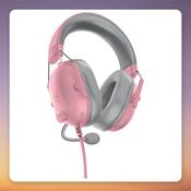 Razer BlackShark V2 X Xbox Wired Gaming Headset, Quartz Pink/Grey, 50 mm TriForce