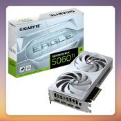 GigaByte GeForce RTX 5060 Ti EAGLE OC ICE 8 GB GDDR7 Graphics Card, White