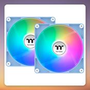Thermaltake CT140 Reverse ARGB Sync 140 mm PWM Fans, Hydrangea Blue, 2-Pack