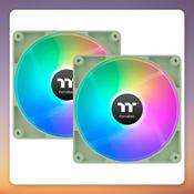 Thermaltake CT120 Reverse ARGB Sync 120 mm PWM Fan, Matcha Green, 2-Pack image