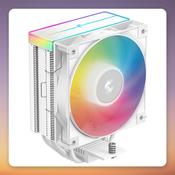 Deepcool AG400 ARGB V2 120 mm Single Tower CPU Cooler, White image