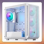 ENDORFY ARX 700 ARGB White Midi-Tower Case, Tempered Glass, 4x Stratus 140 Fans