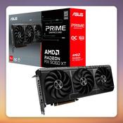 ASUS Prime Radeon RX 9060 XT OC 16 GB GDDR6 Graphics Card, Triple Fan image