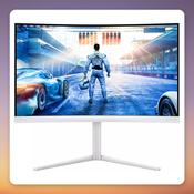 Philips Evnia 5000 27M2C5501 27" QHD 180 Hz Curved VA Gaming Monitor, White, Ambiglow image