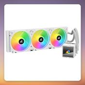 Sharkoon S60 ARGB 360 mm AIO Liquid CPU Cooler, White, Intel LGA1700/1851 &amp;amp; AMD AM4/AM5