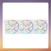 Thermaltake TS 140 EX RGB 140 mm ARGB Fan, White, 3-Pack image