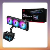 Asus ROG Ryuo IV SLC 360 ARGB 360 mm AIO Liquid Cooler with 6.67" AMOLED Display, Black