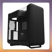 HYTE X50 Pitch Black E-ATX Mid-Tower Case, Tempered Glass, Mesh Front