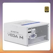 Chieftec Vega M 1000W 80 PLUS Gold Fully Modular ATX 3.1 PSU, White