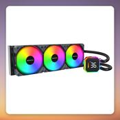 Montech HyperFlow Digital 360 360 mm AIO Liquid Cooler with Temperature Display, Black image