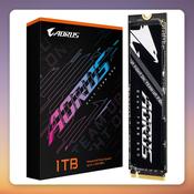 GigaByte AORUS Gen4 7300 1 TB PCIe 4.0 NVMe M.2 2280 SSD, Black image