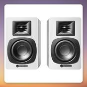 Audio-Technica AT-SP3X Active Bookshelf Speakers, White, Bluetooth, 2.0 image